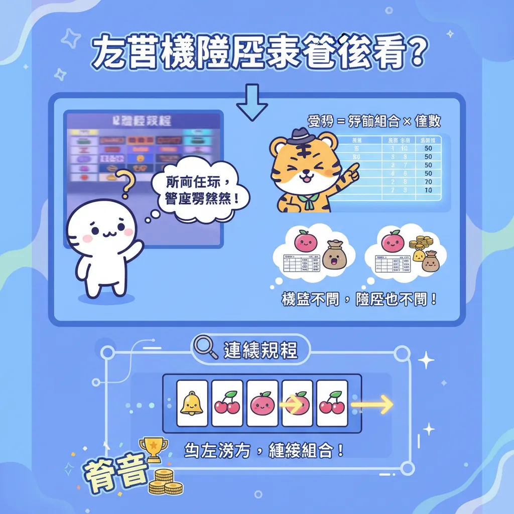 老虎機賠率表怎麼看？搞懂符號組合與得分規則