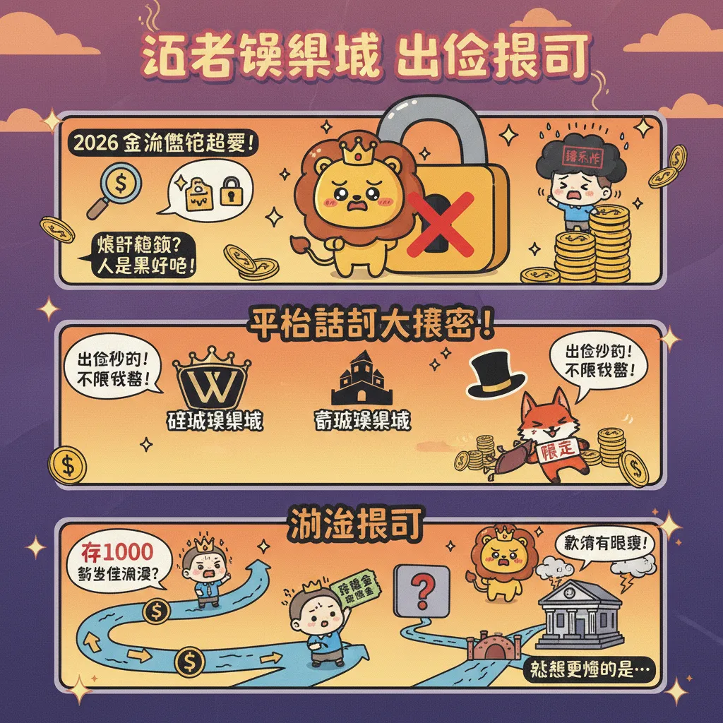娛樂城出金限制多？小心帳戶被鎖變警示戶