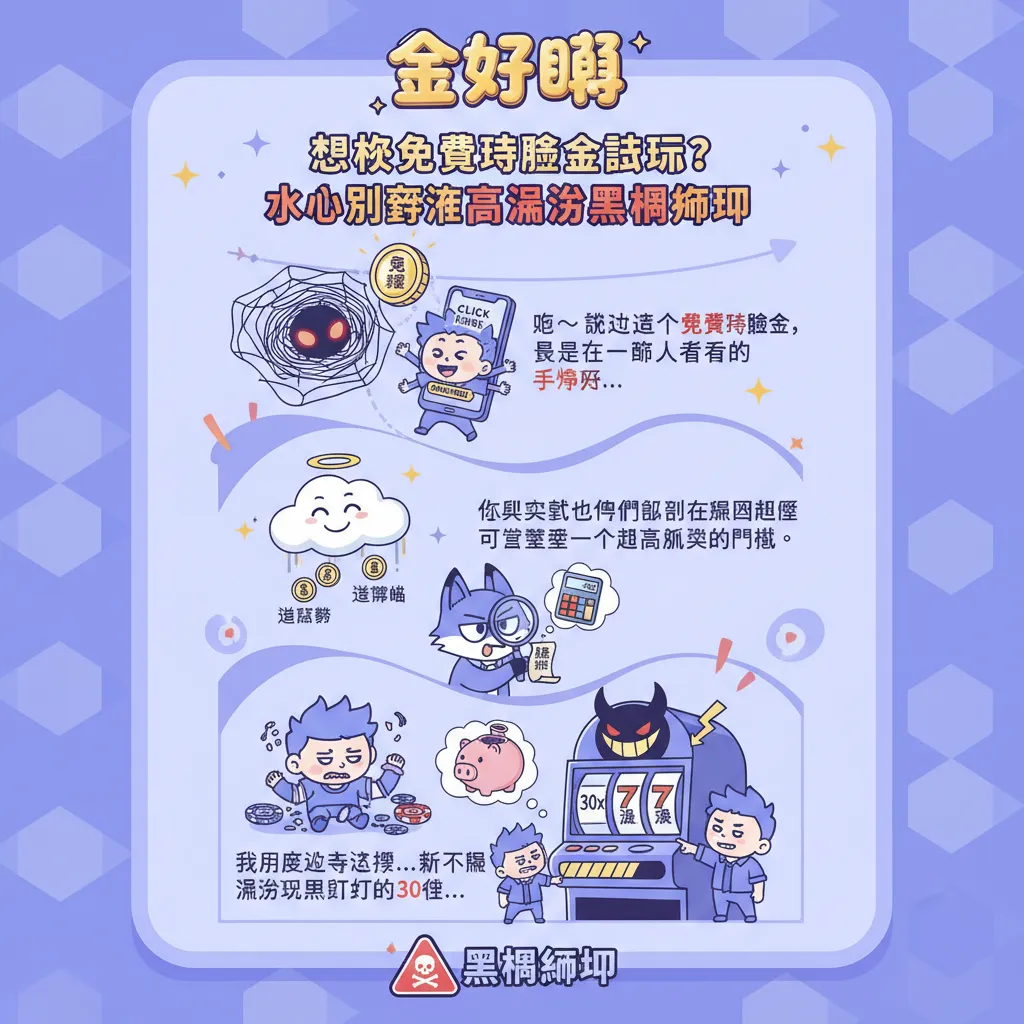 想拿免費體驗金試玩？小心別掉進高流水黑網陷阱